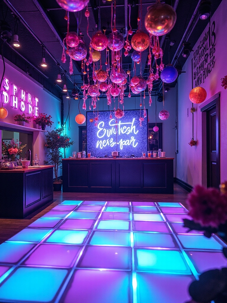 neon glow birthday celebration