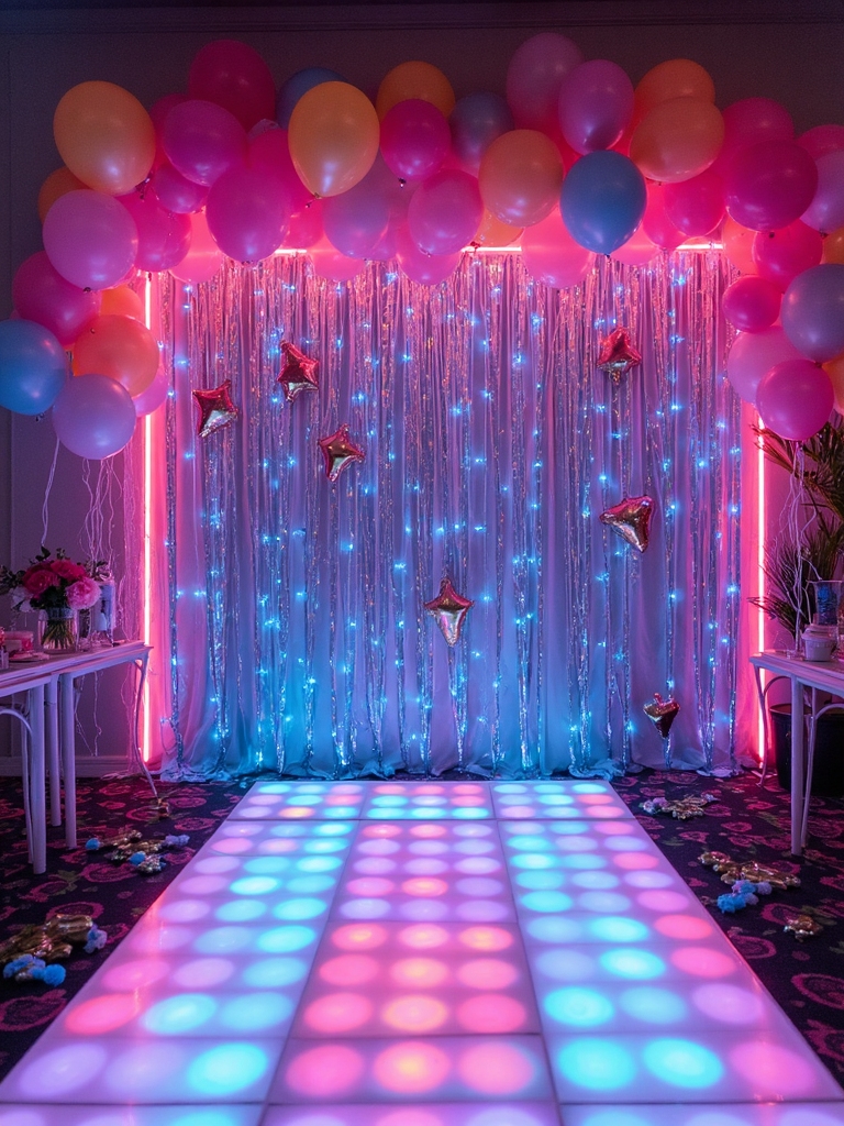 neon glow dance party