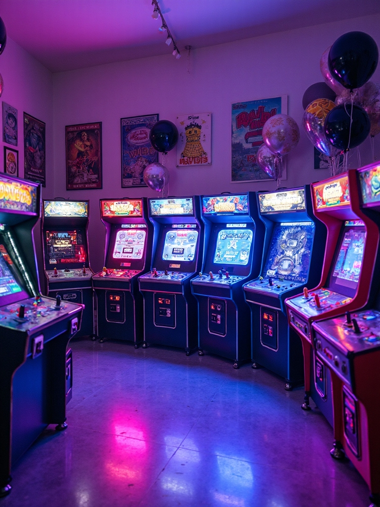 nostalgic retro arcade gaming extravaganza