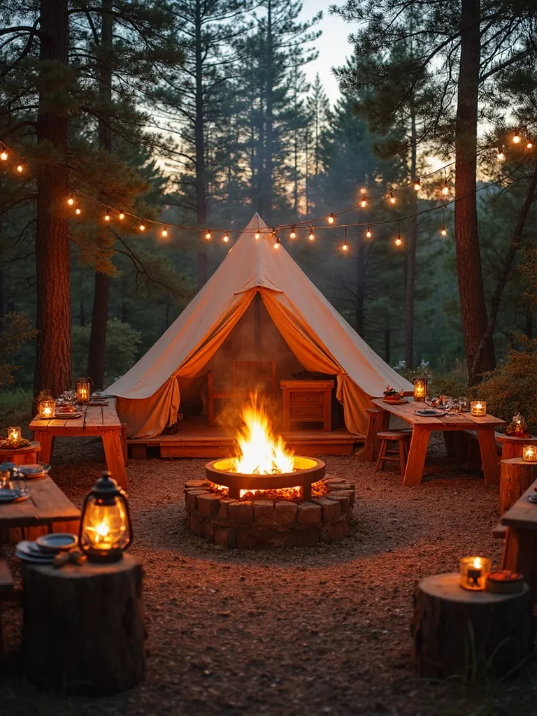 outdoor adventure camping birthday celebration