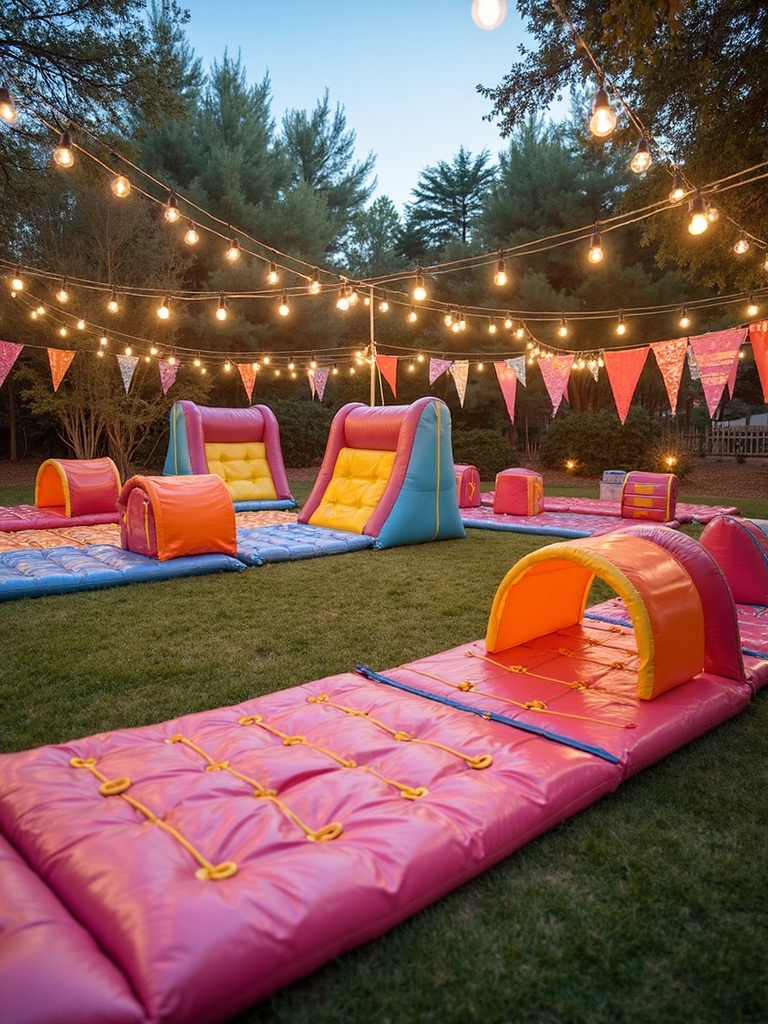 outdoor adventure obstacle course