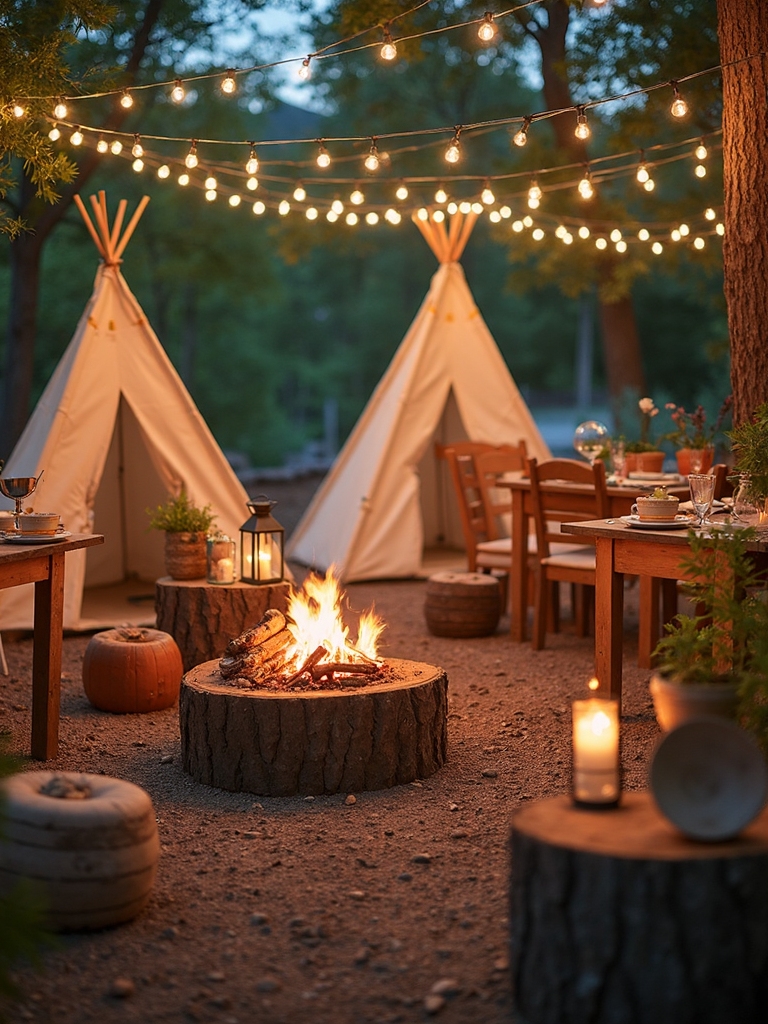 outdoor camping fun together