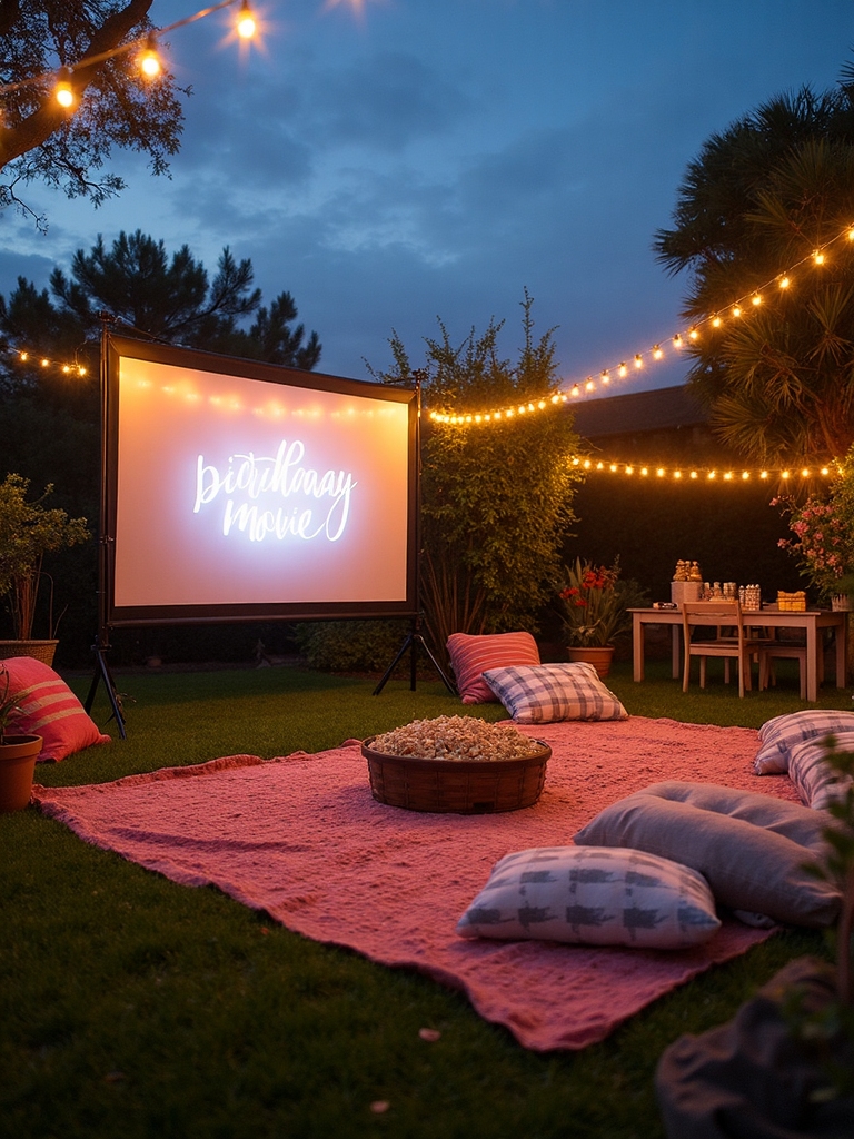 outdoor cinema under stars