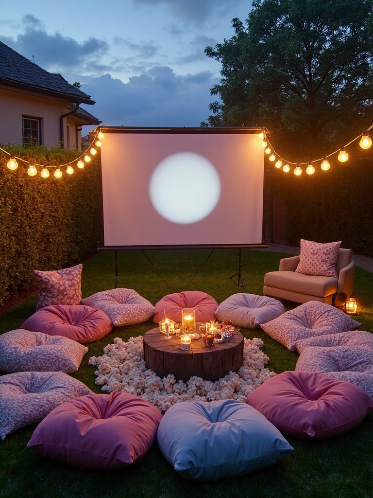 outdoor film screening fun
