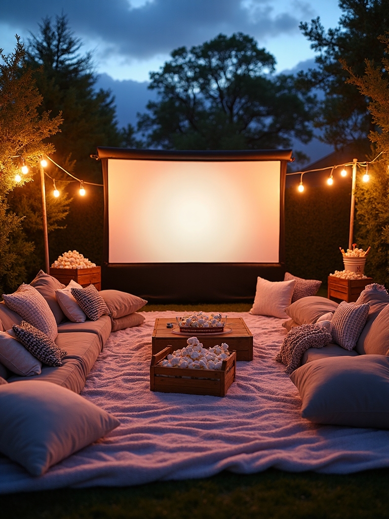 outdoor movie night fun