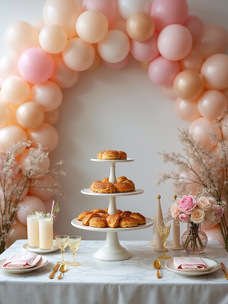 pastel flowers mimosa personalized party