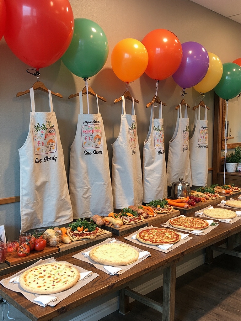 personalized diy pizza station