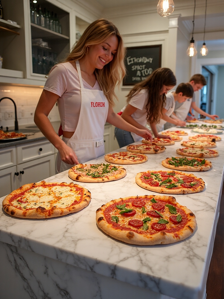 pizza making competition fun