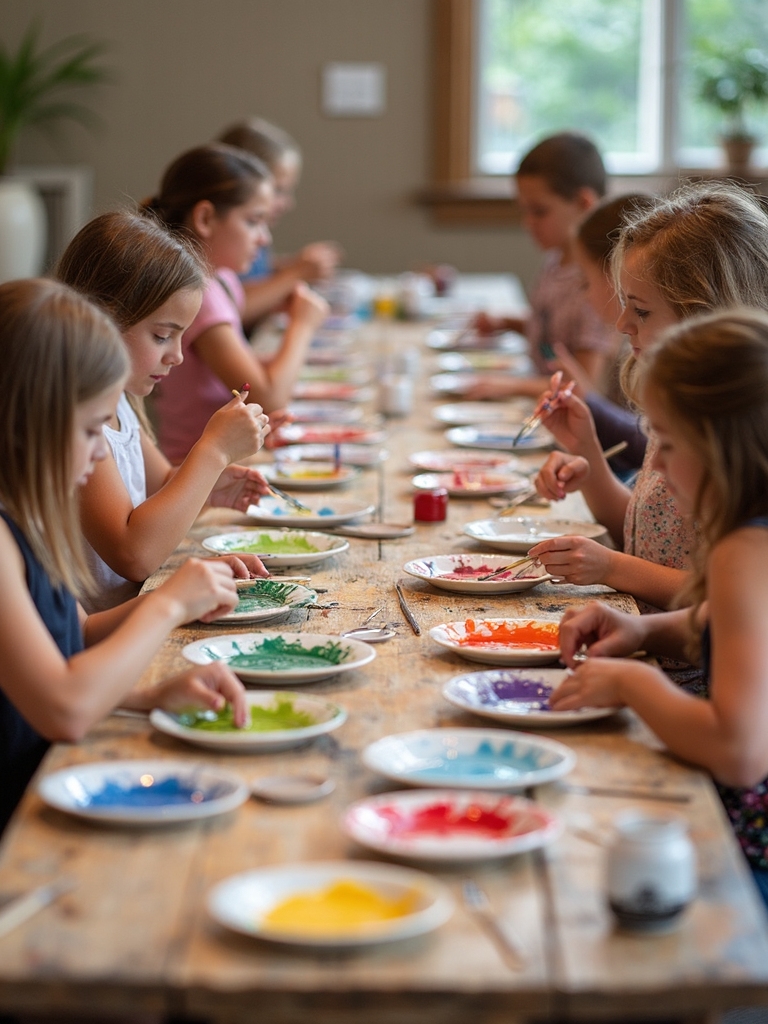 pottery painting party fun
