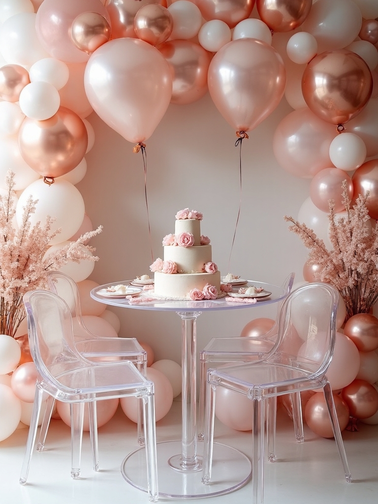 refined monochromatic birthday celebration design
