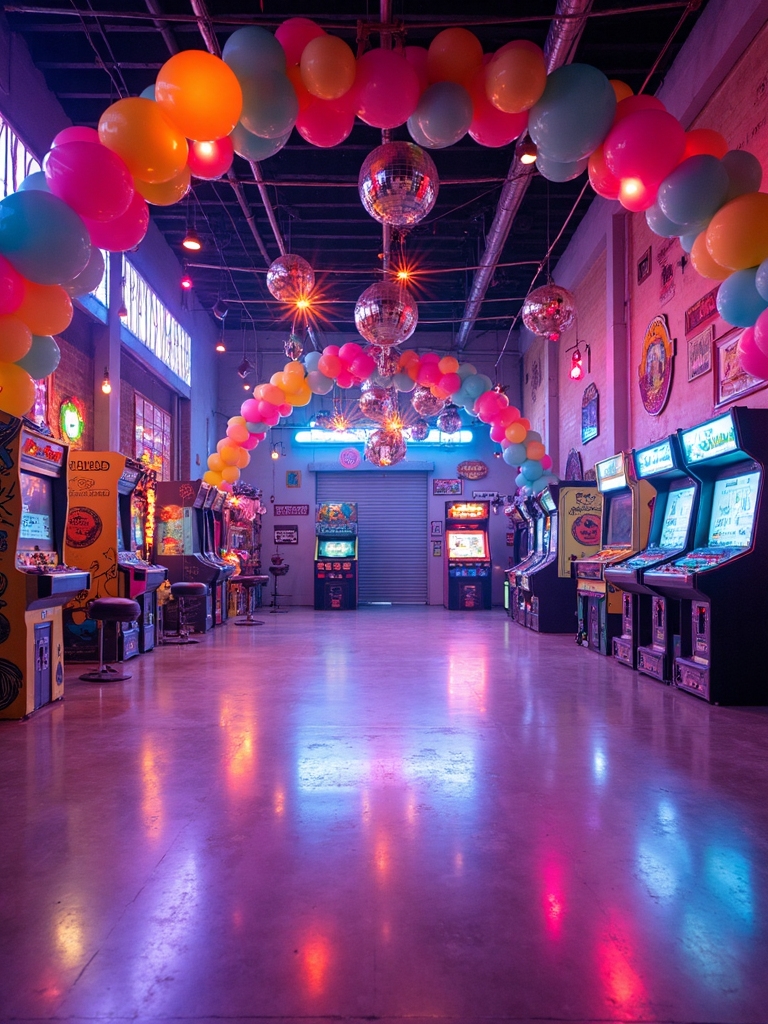 retro skating birthday bash