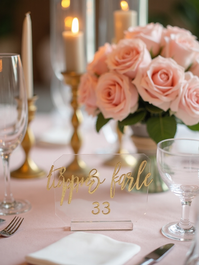 sophisticated contemporary acrylic name cards