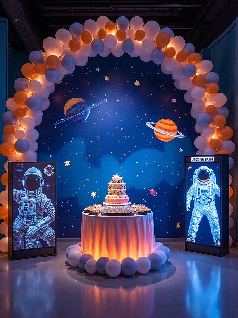 space themed party adventure