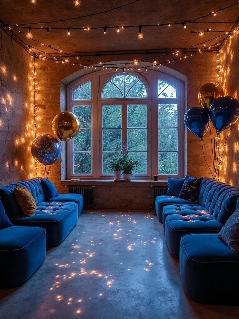 starry birthday celebration space transformation