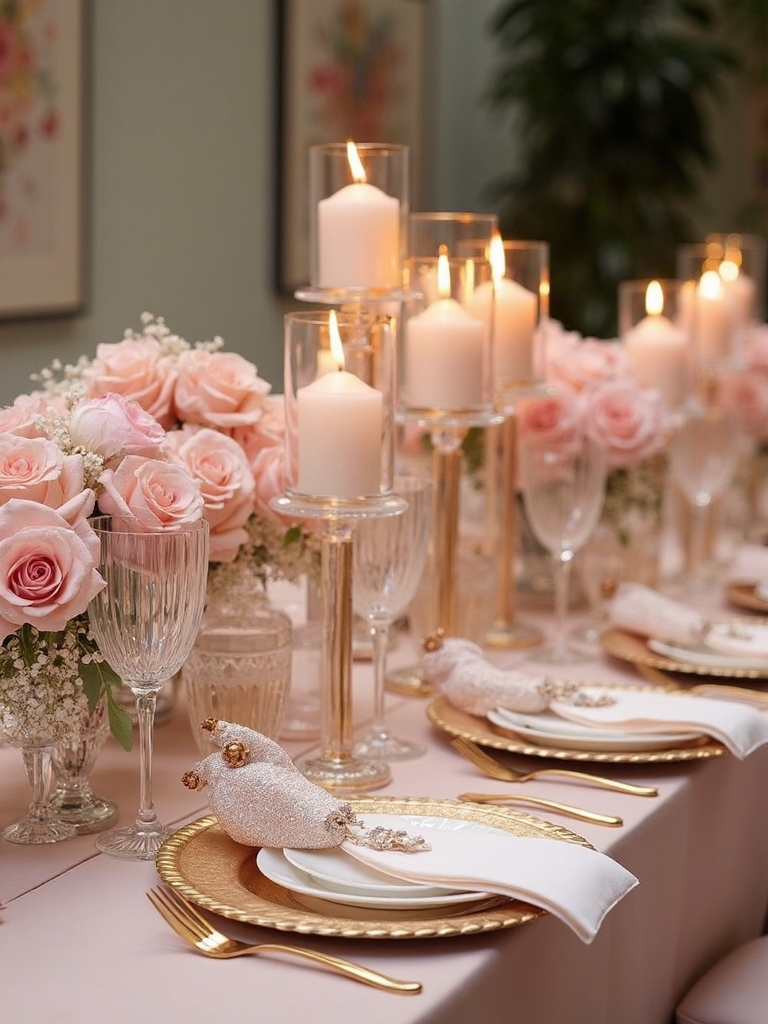 themed stunning layered personalized table settings