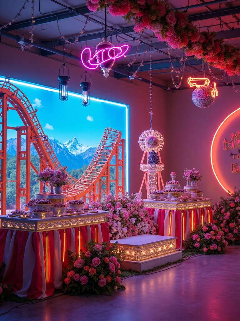 thrilling amusement park birthday celebration