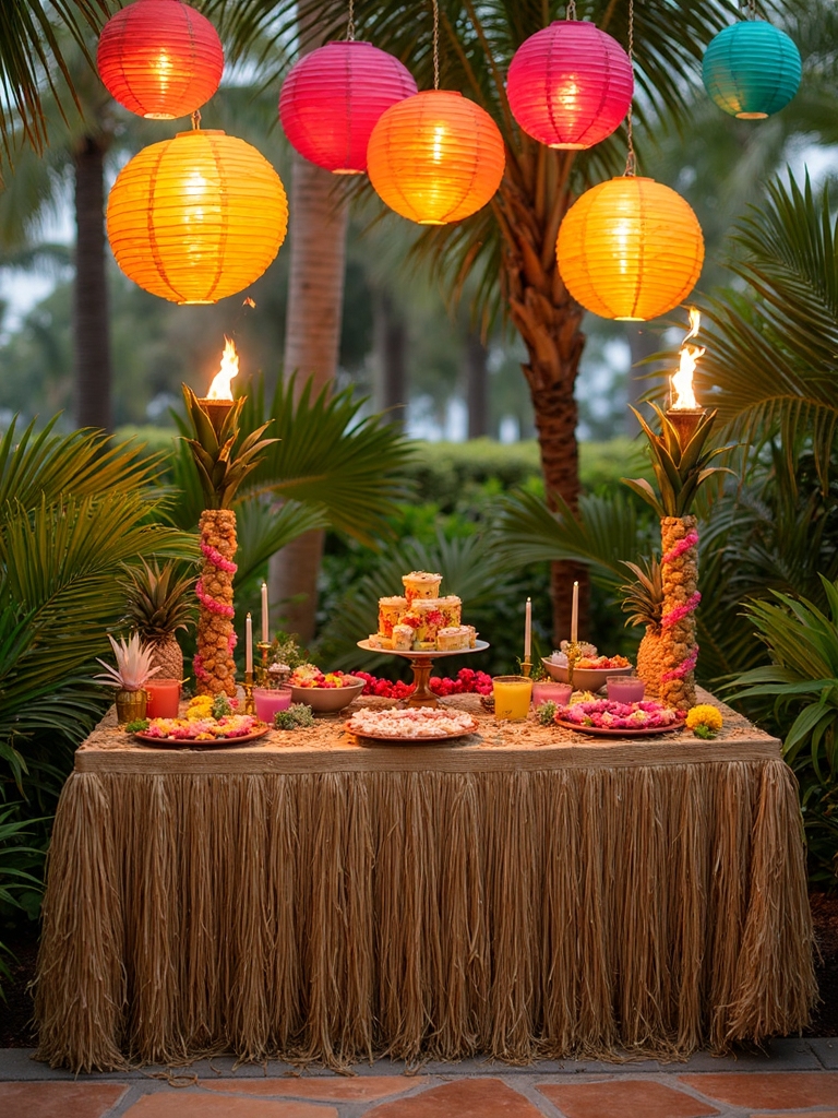 tropical themed dance celebration