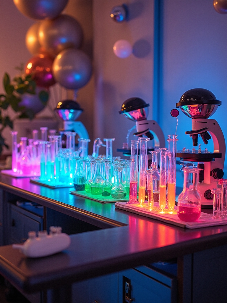 twin science experiment stations