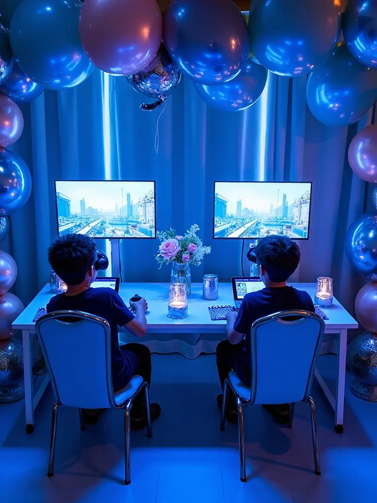 virtual reality birthday celebration