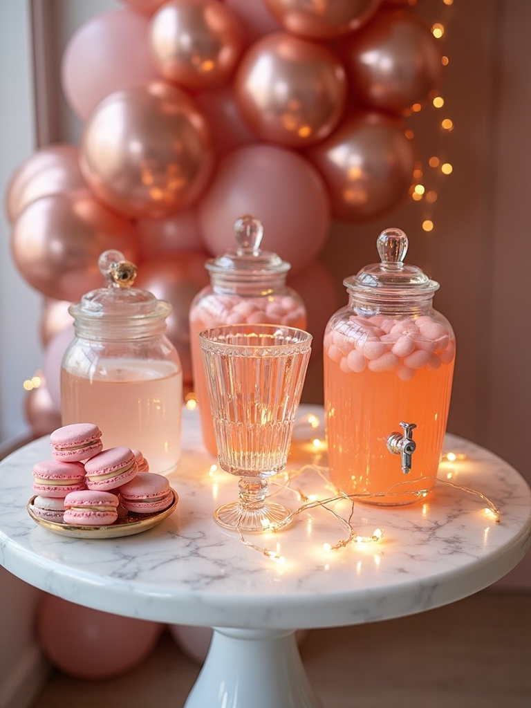 visually striking beverage station setups