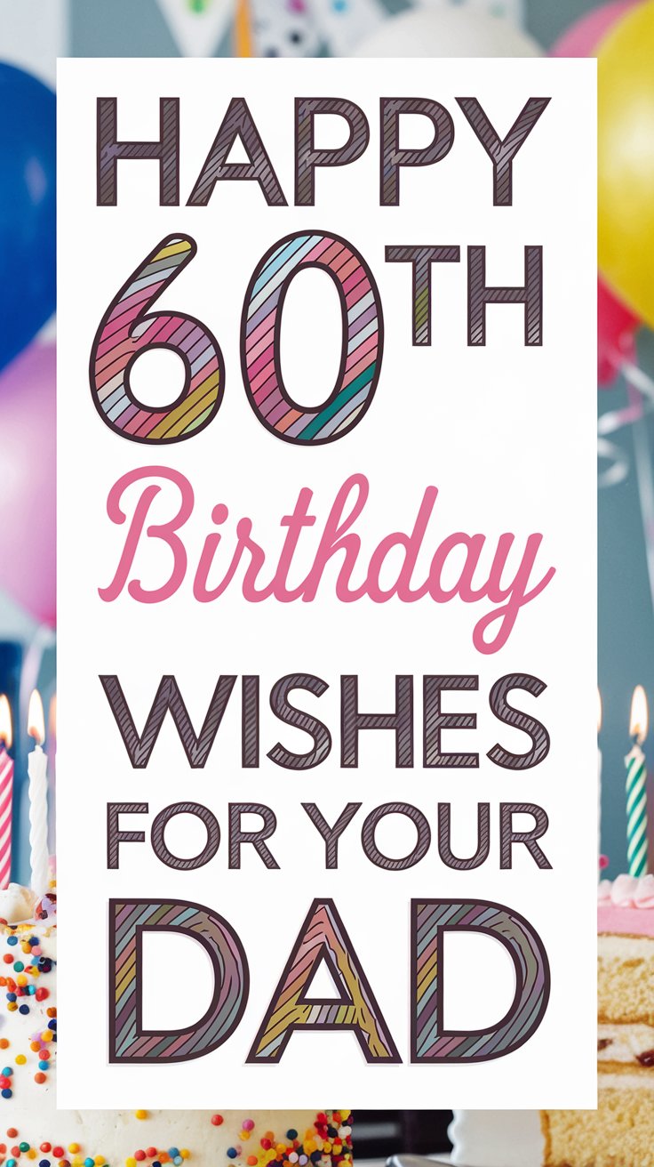 Happy 60th Birthday Wishes for Dad