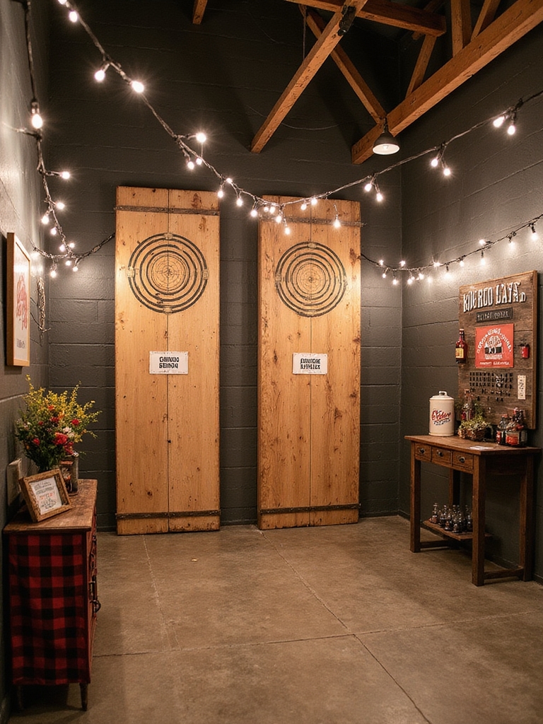 action packed axe throwing competition