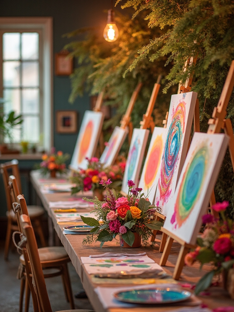 artistic birthday workshop party