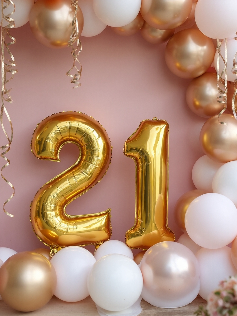 balloon letter displays celebration