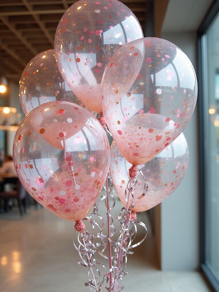 bold confetti filled statement balloons