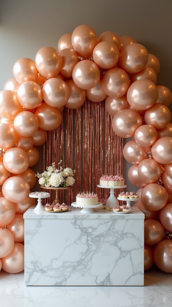 colorful 24th birthday balloon decorations
