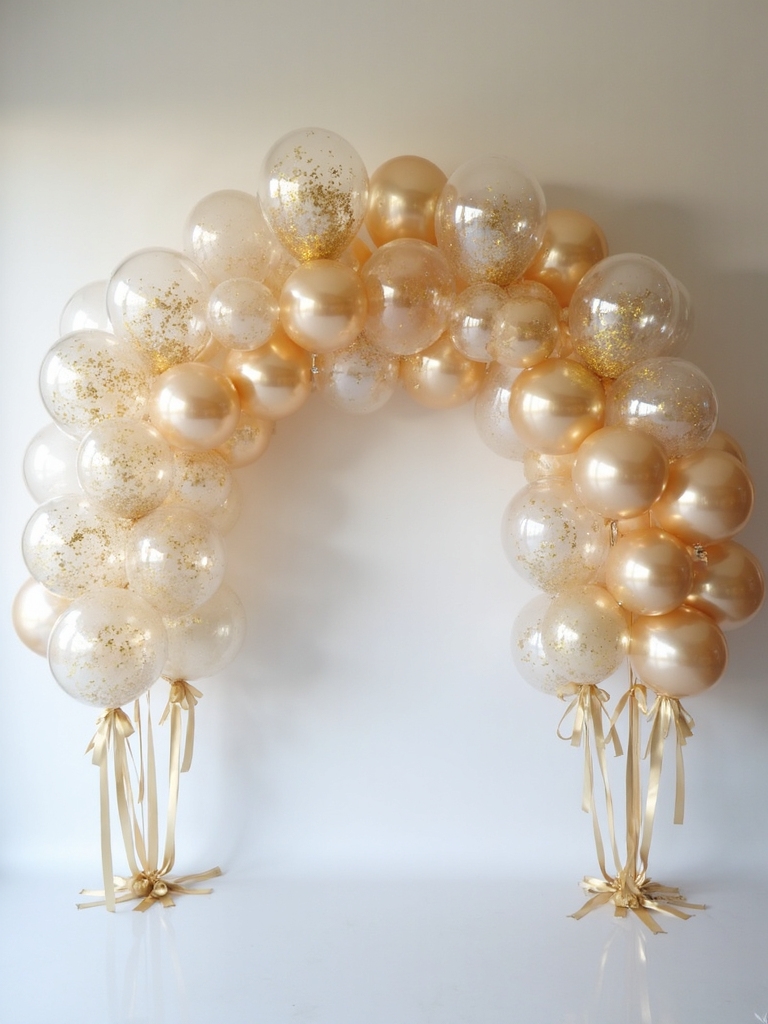confetti filled balloon centerpieces