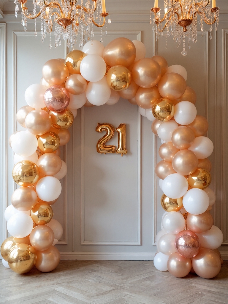 customizable 21 balloon installations