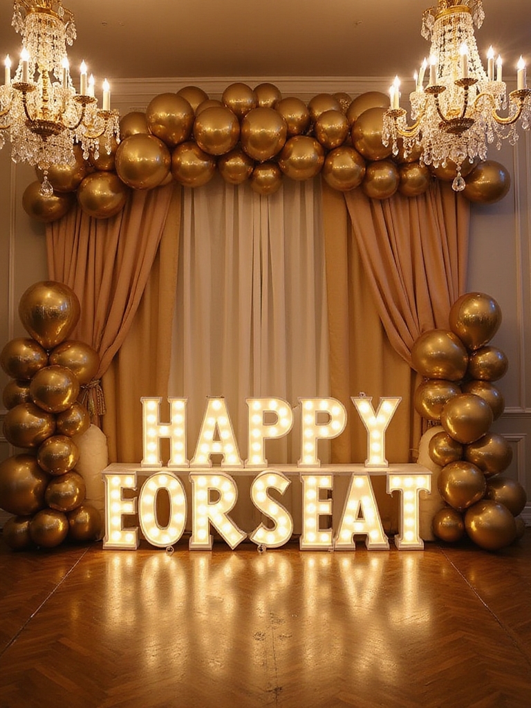 customizable light up name display decor