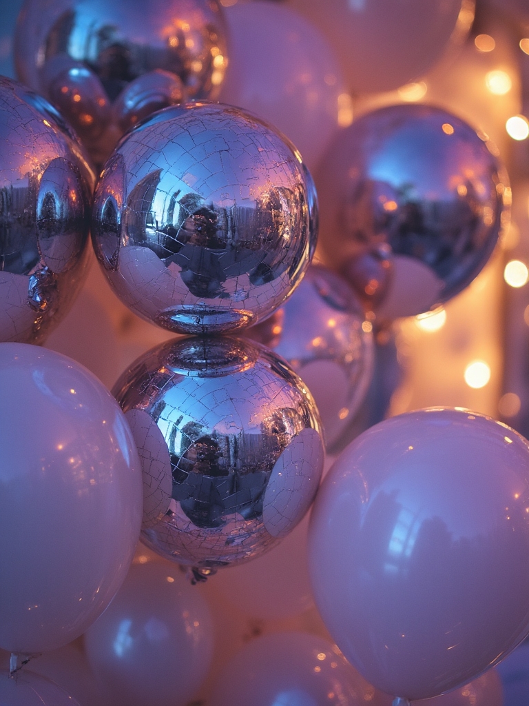 dazzling mirror ball centerpiece