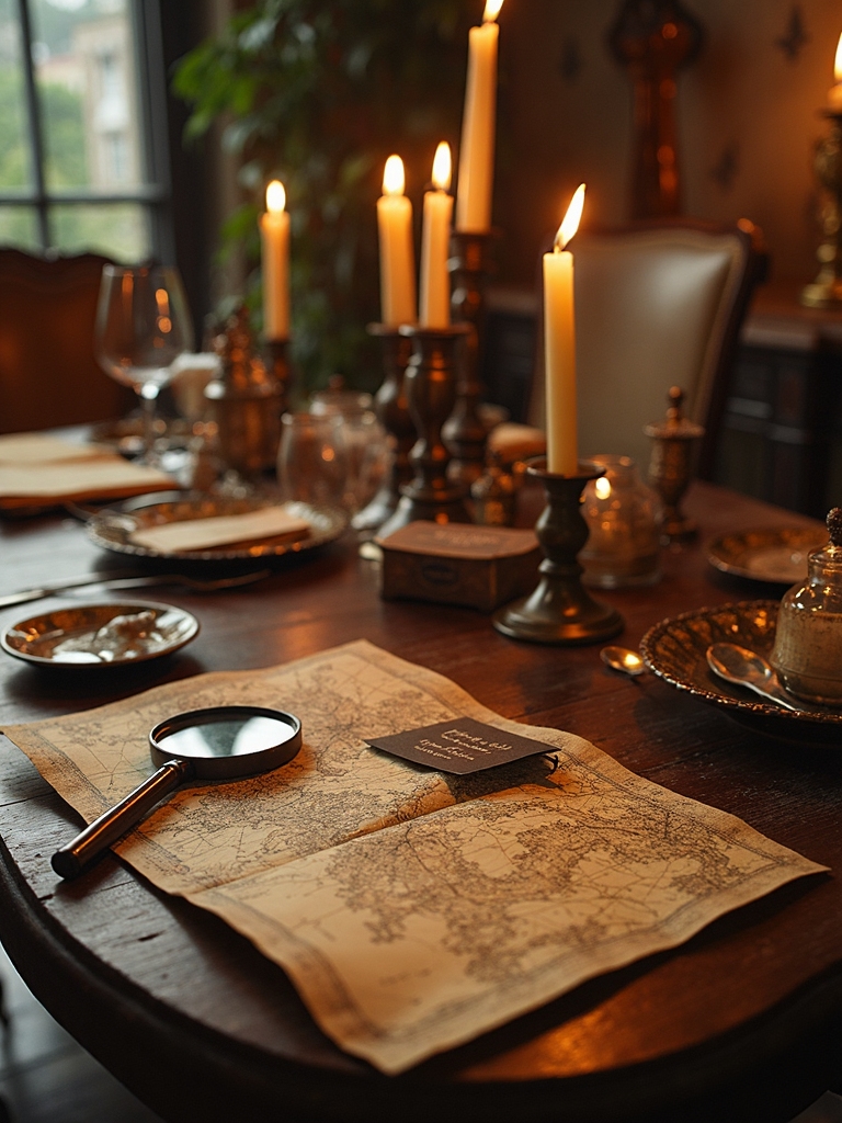 detective themed birthday scavenger hunt