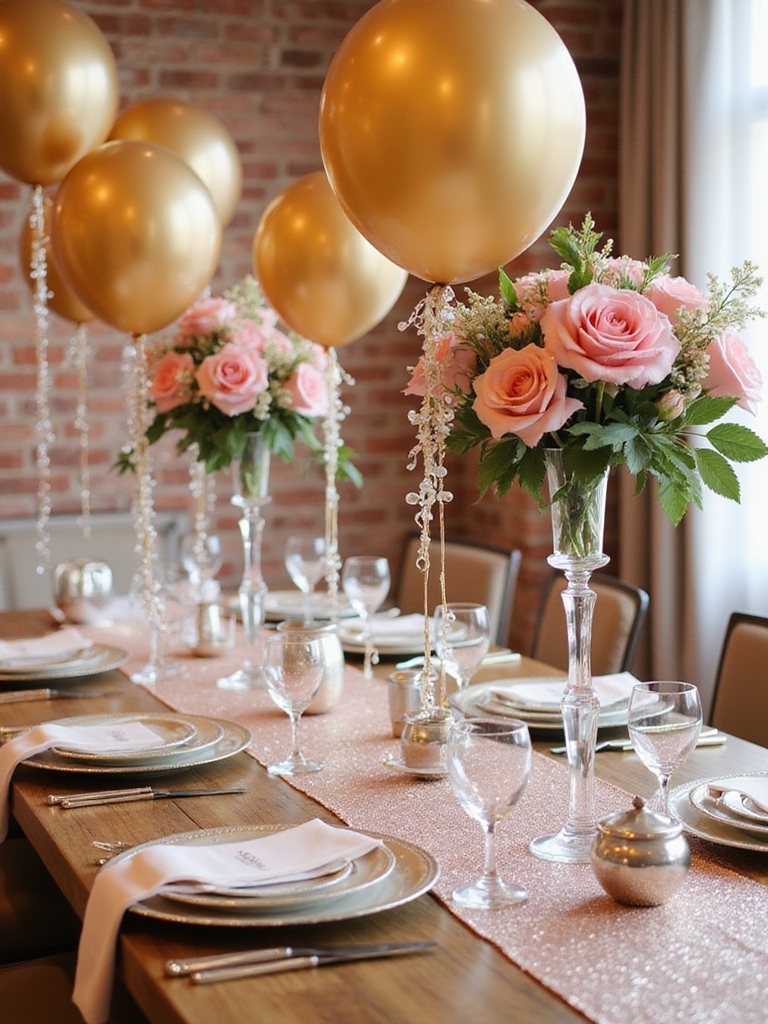 elegant balloon bouquet centerpiece decorations