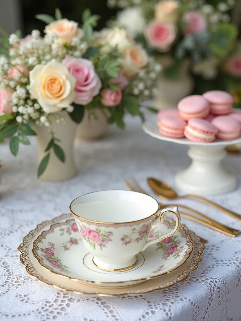 elegant tea party brunch