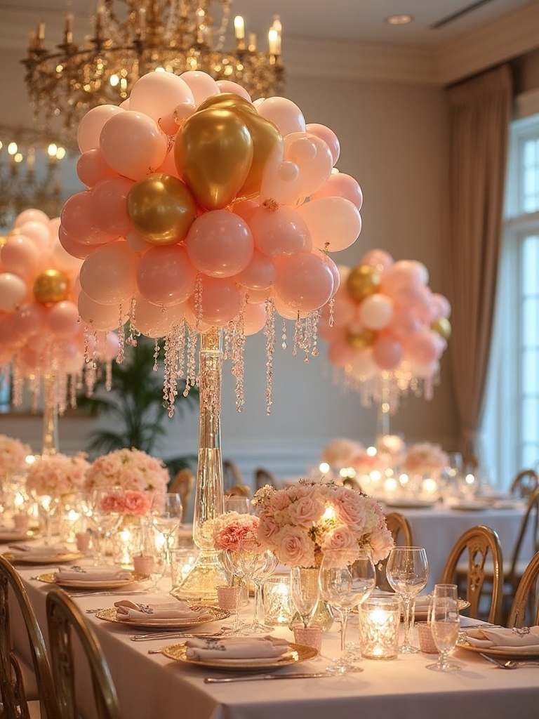 enchanting balloon tree centerpieces