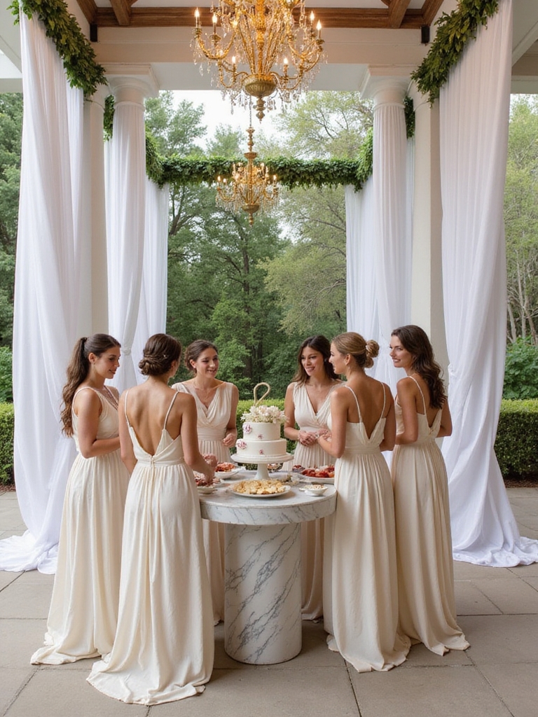 greek inspired toga extravaganza party