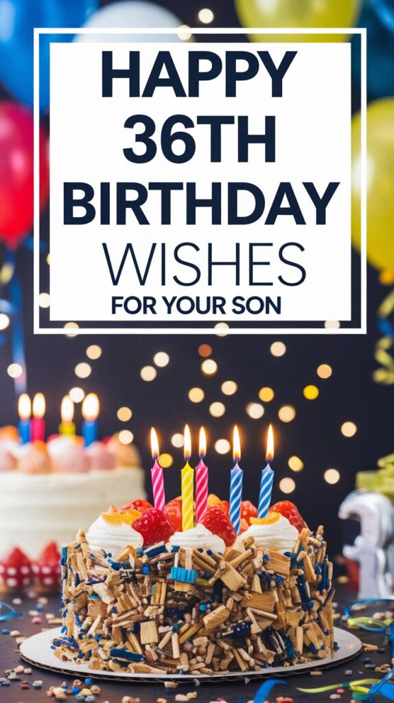 Happy 36th Birthday Wishes for Son