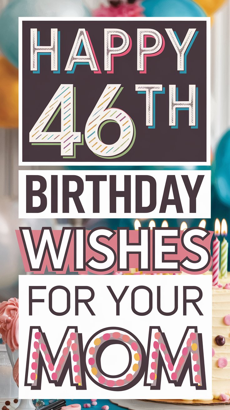 Happy 46th Birthday Wishes for Mom