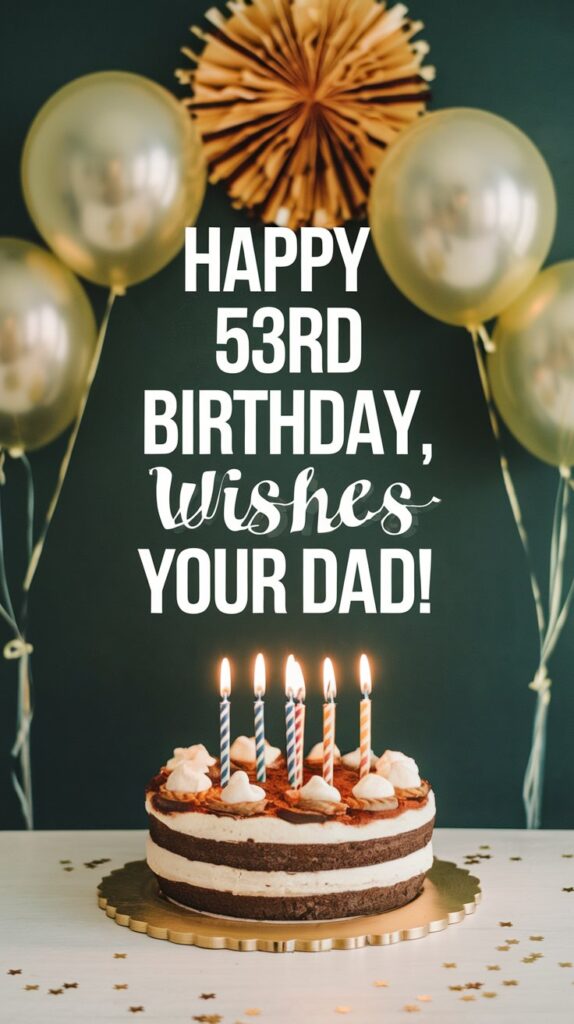 Happy 53rd Birthday Wishes for Dad