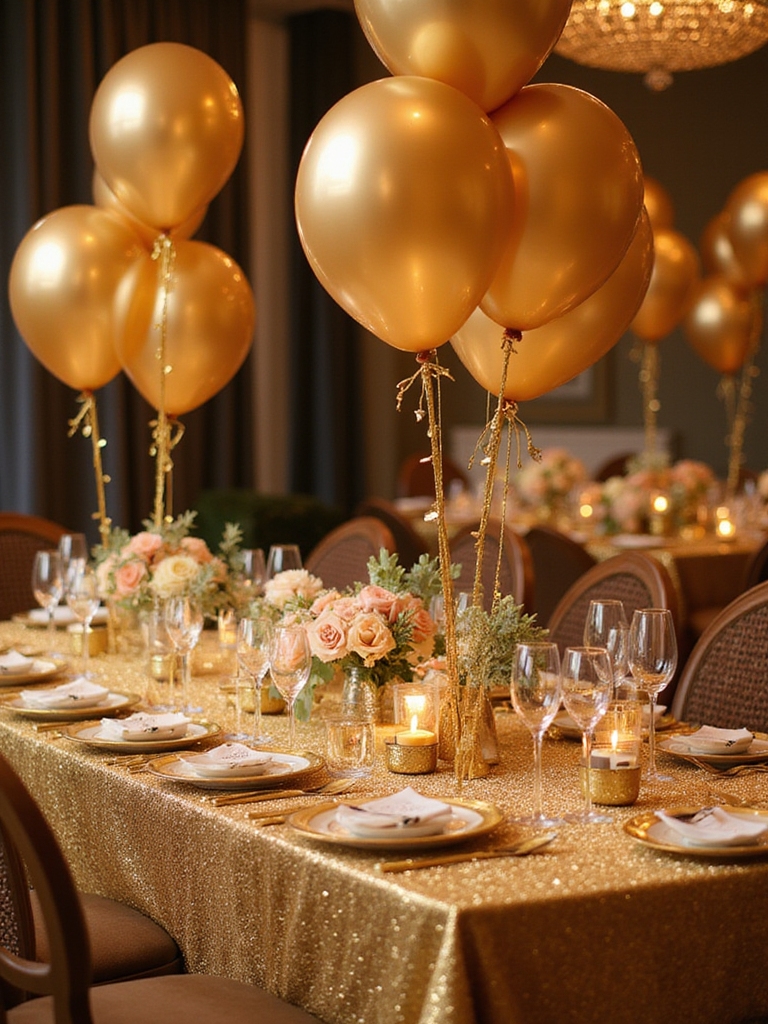 luxurious 24k gold themed birthday celebration