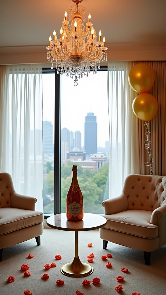 luxury suite birthday celebration