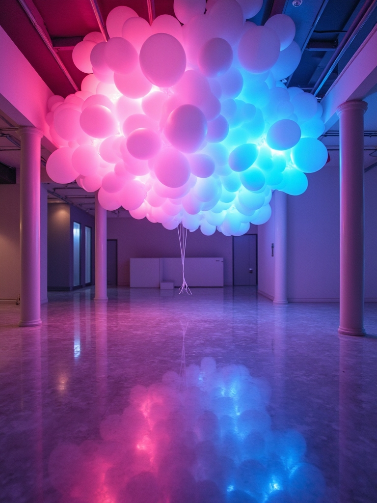 neon led balloon decorations