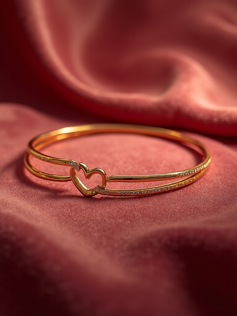 nurturing spirit celebrated with gold bangle