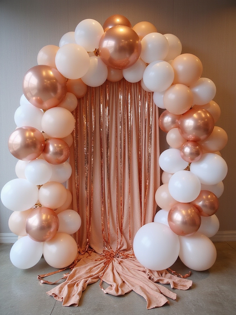 personalized balloon arch birthday celebration