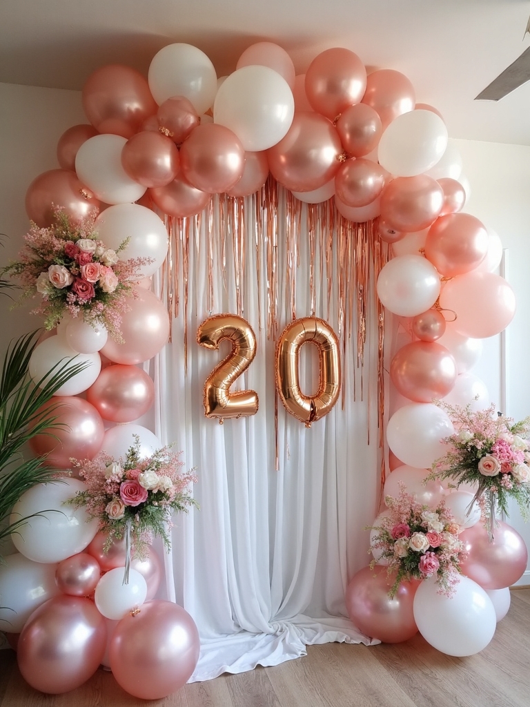 personalized balloon banner decor