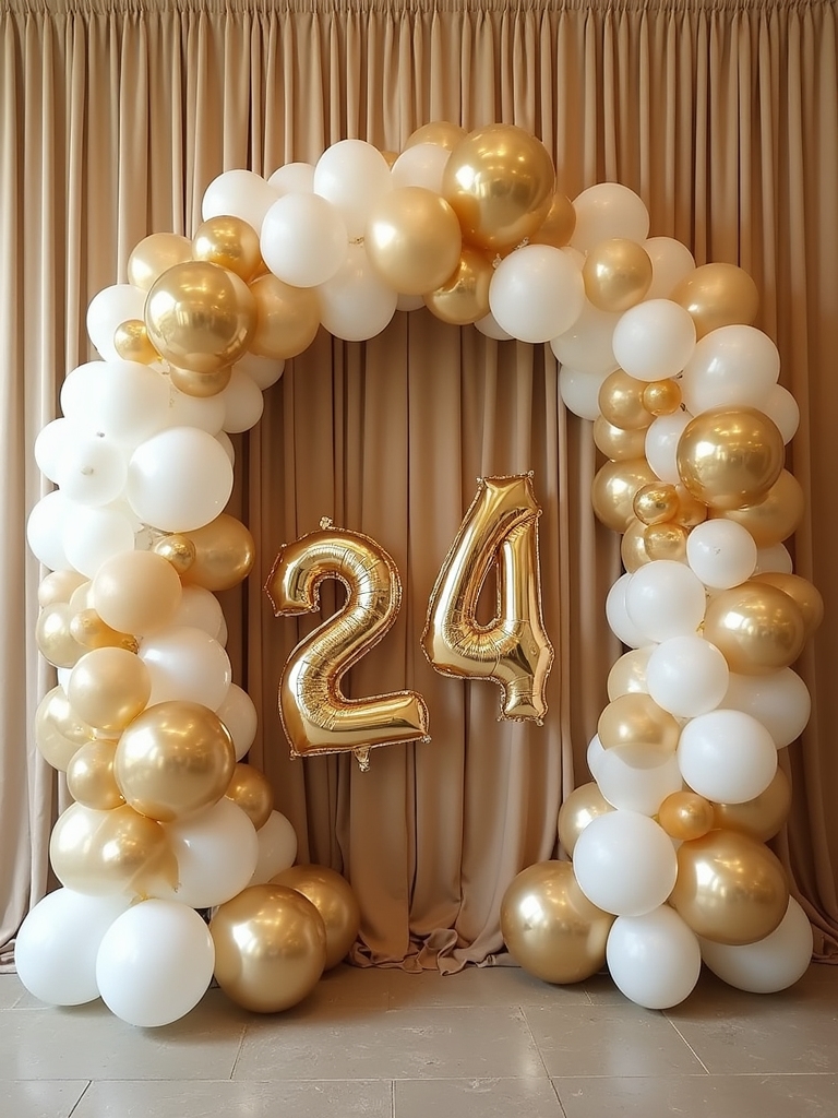 personalized birthday balloon decor showstopper