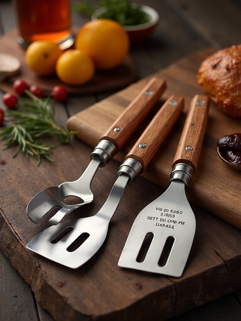 personalized grilling tool set